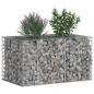 Preview: Gabionen-Hochbeet 100 x 60 x 55 cm Verzinkter Stahl Silber