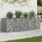 Preview: ARDEBO.de - Gabionen-Hochbeet 180 x 60 x 55 cm Verzinkter Stahl Silber