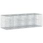 Preview: Gabionen-Hochbeet 180 x 60 x 55 cm Verzinkter Stahl Silber