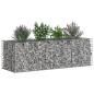 Preview: Gabionen-Hochbeet 180 x 60 x 55 cm Verzinkter Stahl Silber