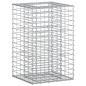 Preview: Gabionen-Hochbeet 50 x 50 x 80 cm Verzinkter Stahl Silber