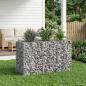 Preview: ARDEBO.de - Gabionen-Hochbeet 130 x 50 x 80 cm Verzinkter Stahl Silber