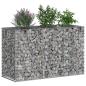 Preview: Gabionen-Hochbeet 130 x 50 x 80 cm Verzinkter Stahl Silber