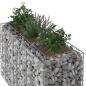 Preview: Gabionen-Hochbeet 130 x 50 x 80 cm Verzinkter Stahl Silber