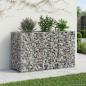 Preview: Gabionen-Hochbeet 130 x 50 x 80 cm Verzinkter Stahl Silber