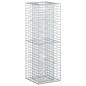 Preview: Gabionen-Hochbeet 50 x 50 x 150 cm Verzinkter Stahl Silber