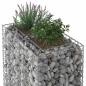 Preview: Gabionen-Hochbeet 90 x 50 x 150 cm Verzinkter Stahl Silber