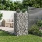 Preview: Gabionen-Hochbeet 90 x 50 x 150 cm Verzinkter Stahl Silber