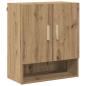 Preview: Wandschrank 60 x 31 x 70 cm Holzwerkstoff Kunsthandwerk Eiche
