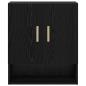 Preview: Wandschrank 60 x 31 x 70 cm Holzwerkstoff Schwarz Eichen-Optik