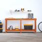 Preview: Werkbank Wachsbraun 180 x 50 x 80 cm Massives Kiefernholz