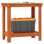 Preview: Werkbank Wachsbraun 80 x 50 x 80 cm Massives Kiefernholz