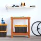Preview: Werkbank Wachsbraun 80 x 50 x 80 cm Massives Kiefernholz