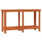 Preview: Werkbank Wachsbraun 140 x 50 x 80 cm Massives Kiefernholz