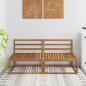 Preview: ARDEBO.de - 2 Stück Outdoor Mittelsofa Natur 158 x 83 x 73 cm