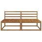 Preview: 2 Stück Outdoor Mittelsofa Natur 158 x 83 x 73 cm