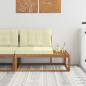 Preview: ARDEBO.de - Outdoor Endsofa mit Kissen Natur 115 x 83 x 73 cm