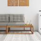 Preview: ARDEBO.de - Outdoor Endsofa mit Kissen Natur 115 x 83 x 73 cm