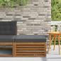 Preview: ARDEBO.de - Outdoor-Fußhocker Massivholz Akazie Natur