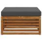 Preview: Outdoor-Fußhocker Massivholz Akazie Natur