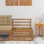 Preview: ARDEBO.de - Outdoor Mittelsofa Massivholz Akazie Natur 79 x 83 x 73 cm