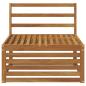 Preview: Outdoor Mittelsofa Massivholz Akazie Natur 79 x 83 x 73 cm