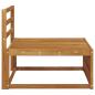 Preview: Outdoor Mittelsofa Massivholz Akazie Natur 79 x 83 x 73 cm