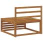 Preview: Outdoor Mittelsofa Massivholz Akazie Natur 79 x 83 x 73 cm