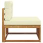 Preview: Outdoor Mittelsofa Massivholz Akazie Natur