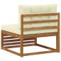 Preview: Outdoor Mittelsofa Massivholz Akazie Natur
