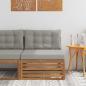 Preview: ARDEBO.de - Outdoor Mittelsofa Massivholz Akazie Natur