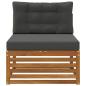 Preview: Outdoor Mittelsofa Massivholz Akazie Natur
