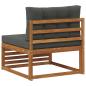 Preview: Outdoor Mittelsofa Massivholz Akazie Natur
