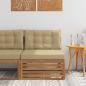 Preview: ARDEBO.de - Outdoor Mittelsofa Massivholz Akazie Natur