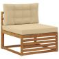 Preview: Outdoor Mittelsofa Massivholz Akazie Natur