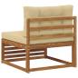 Preview: Outdoor Mittelsofa Massivholz Akazie Natur