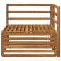 Preview: Outdoor Ecksofa Massivholz Akazie Natur 83 x 83 x 73 cm