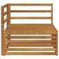 Preview: Outdoor Ecksofa Massivholz Akazie Natur 83 x 83 x 73 cm