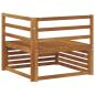 Preview: Outdoor Ecksofa Massivholz Akazie Natur 83 x 83 x 73 cm