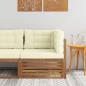 Preview: ARDEBO.de - Outdoor Ecksofa Massivholz Akazie Natur
