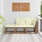 Preview: ARDEBO.de - 3 stk. Ecksofa-Einheiten für draußen Natur und Creme