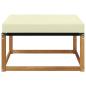 Preview: Outdoor-Fußhocker Massivholz Akazie Natur