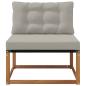 Preview: Outdoor Mittelsofa Massivholz Akazie Natur