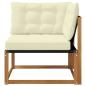 Preview: Outdoor Ecksofa Massivholz Akazie Natur