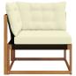 Preview: Outdoor Ecksofa Massivholz Akazie Natur