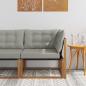 Preview: ARDEBO.de - Outdoor Ecksofa Massivholz Akazie Natur