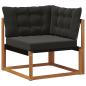 Preview: Outdoor Ecksofa Massivholz Akazie Natur