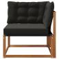 Preview: Outdoor Ecksofa Massivholz Akazie Natur