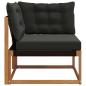 Preview: Outdoor Ecksofa Massivholz Akazie Natur