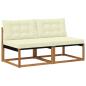Preview: 2 stk. Outdoor Mittelsofa Massivholz Akazie Natur